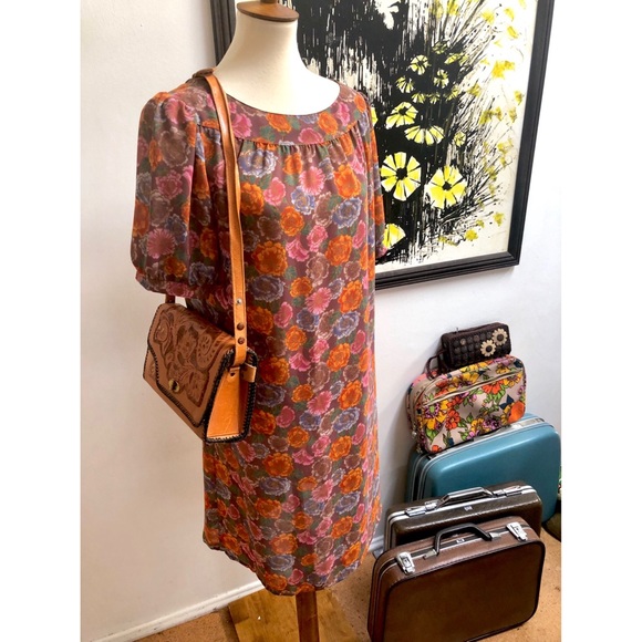 Sheer Floral Vintage Dress - Picture 3 of 7